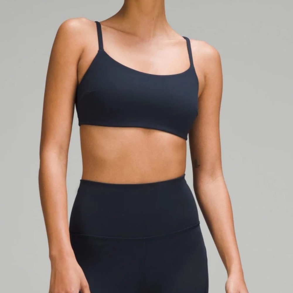 Wunder Train Strappy Racer Bra Light Support C/D Cup in True Navy
